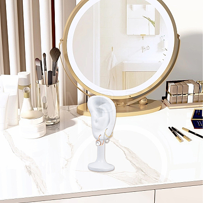 2Pcs Resin Imitation Ear Jewelry Display Stands ODIS-FG0001-89A-1