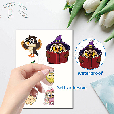 8 Sheets 8 Styles PVC Waterproof Wall Stickers DIY-WH0345-207-1