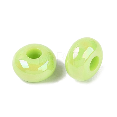 Opaque Acrylic European Beads OACR-E033-19F-1