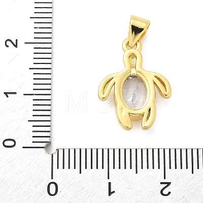 Brass Micro Pave Cubic Zirconia Pendants KK-S511-04A-G-1