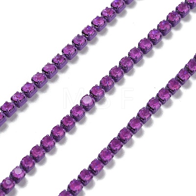 Iron Rhinestone Glass Cup Chain CH-U001-01Y-1