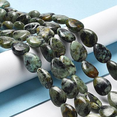 Natural African Turquoise(Jasper) Beads Strands G-L585-F01-01-1