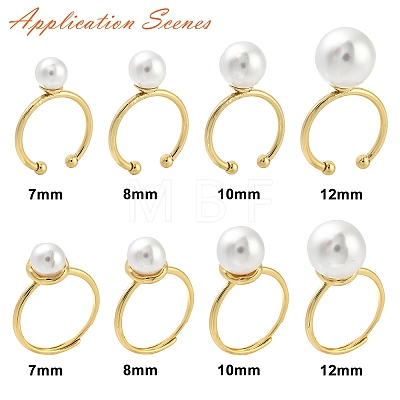 Brass Open Cuff Ring Settings LS-KK-G518-04G-02-1
