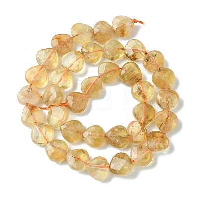Natural Yellow Quartz Beads Strands G-G117-D08-01-1