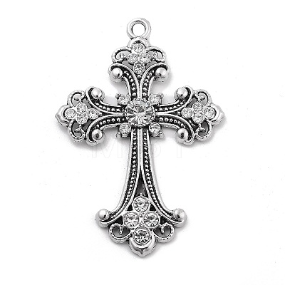 Alloy Rhinestone Big Pendants FIND-M078-04D-P-1