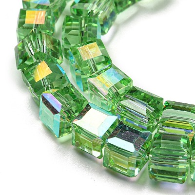 Electroplate Glass Beads Strands EGLA-M031-01A-HR-1