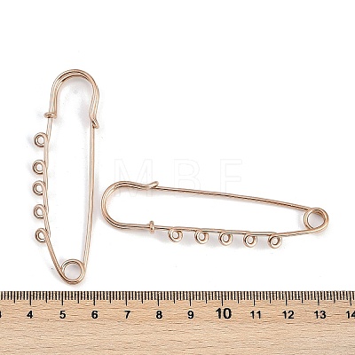 Ion Plating(IP) 304 Stainless Steel Safety Pins Brooch Findings STAS-K252-05C-RG-1