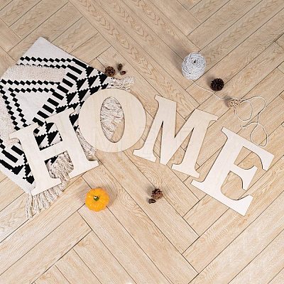 Letter HOME Unfinished Wood Blank Cutouts DIY-X0294-10-1