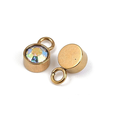 Ion Plating(IP) Glass Rhinestone Charms STAS-F189-B13-1