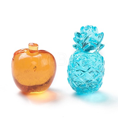 Fruit Acrylic Transparent Cabochons DIY-D041-06-1