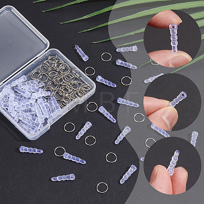 50Pcs Silicone Mobile Anti-Dust Plugs DIY-SC0033-84B-1