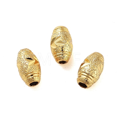 Texture Brass Beads KK-S379-02G-A-1