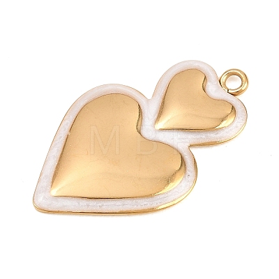 304 Stainless Steel Enamel Pendants STAS-G392-03G-04-1