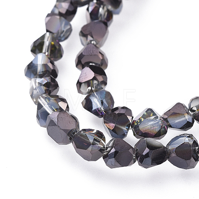 Electroplate Glass Beads Strands EGLA-L017-HP-A04-1