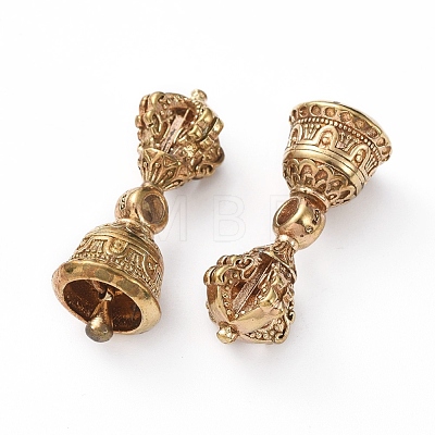 Brass Buddhist Beads KK-G375-02C-1