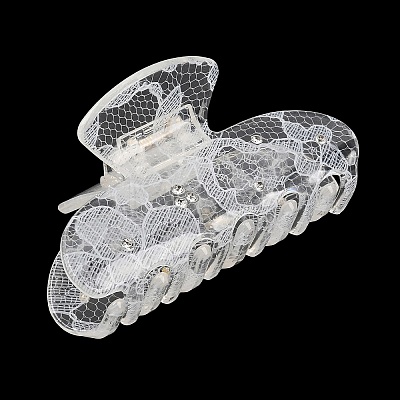 Acrylic Rhinestone Claw Hair Clips PHAR-K007-01A-1
