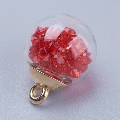 Glass Ball Pendants X-GLAA-K024-02-1