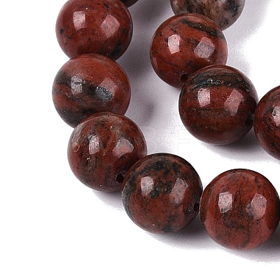 Natural Red Sesame Jasper Beads Strands G-Q601-13A-03-1