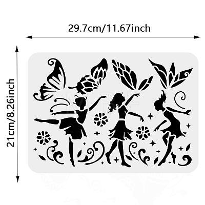 PET Hollow Out Drawing Painting Stencils DIY-WH0422-0026-1