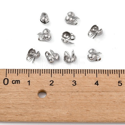 304 Stainless Steel Bead Tips STAS-R055-12-1