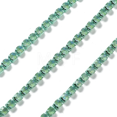 Iron Rhinestone Glass Cup Chain CH-U001-01I-1