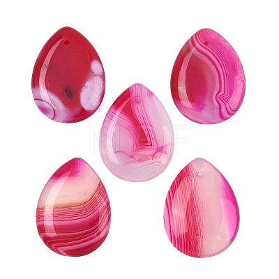 Natural Banded Agate Pendants GG-K002-02A-1