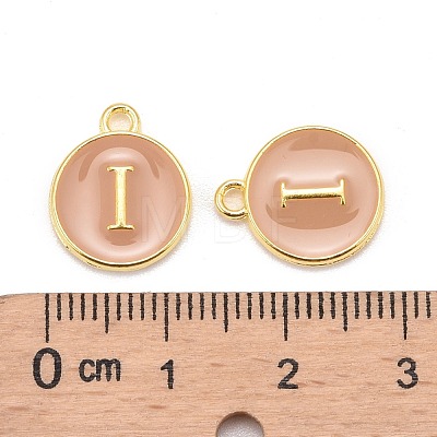 Golden Plated Alloy Enamel Charms ENAM-S118-06I-1