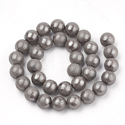 Electroplate Shell Pearl Beads Strands SHEL-T005-09B-1