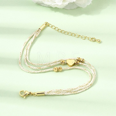 Polyester Multi-Strand Bracelets FB-CBA983F-02G-01-1