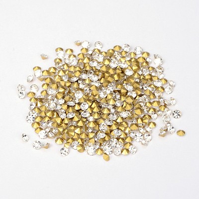 Back Plated Diamond Glass Pointed Rhinestone LS-RGLA-SS4-001-1
