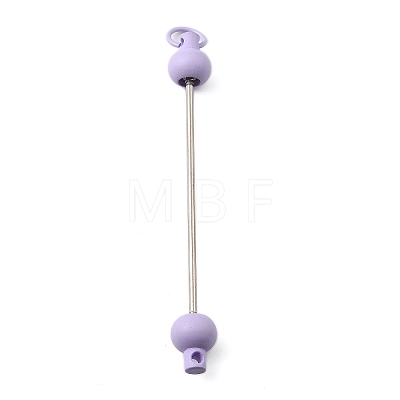 Plastic Beadable Keychain Bar for Jewelry Making DIY Crafts AJEW-C040-01A-1-1