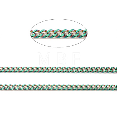 Ion Plating(IP) Rainbow Color 304 Stainless Steel Curb Chains CHS-E005-02M-1