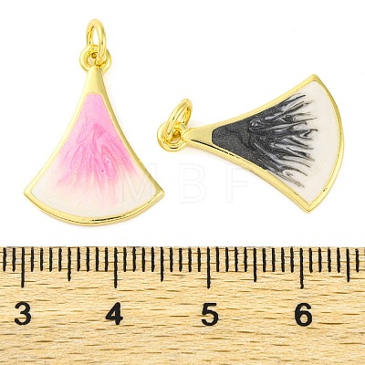 Brass Enamel Pendants KK-S401-06G-1