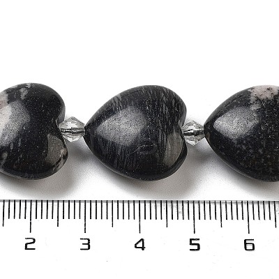 Natural Black Netstone Beads Strands G-C150-A13-01-1