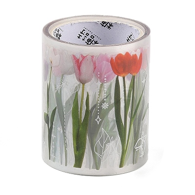 Flower PET Adhesive Tape DIY-P084-B03-1