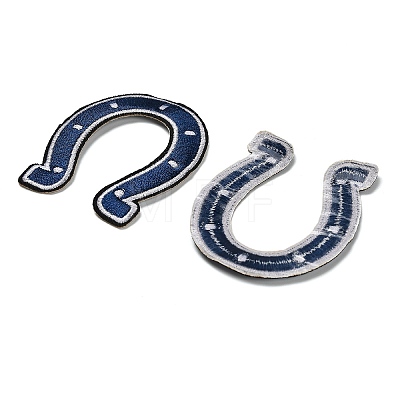 Horseshoe Embroidery Style Cloth Iron on/Sew on Patches PATC-XCP0001-02-1