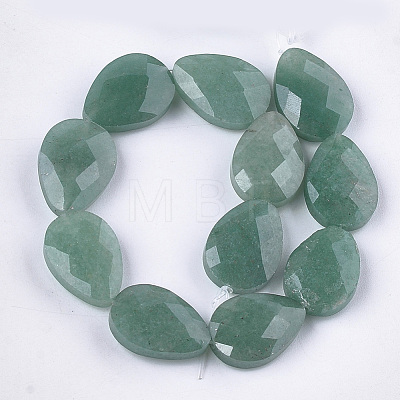 Natural Green Aventurine Beads Strands G-S354-09-1