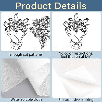 Non-Woven Embroidery Aid Drawing Sketch DIY-WH0538-007-1