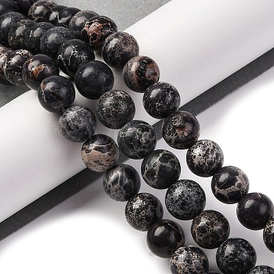 Dyed Natural Regalite/Imperial Jasper/Sea Sediment Jasper Beads Strands G-B124-C03-06-1