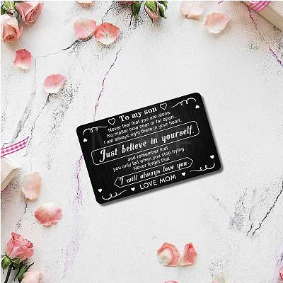Rectangle 201 Stainless Steel Custom Blank Thermal Transfer Wallet Card DIY-WH0252-014-1