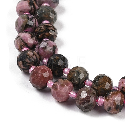 Natural Rhodonite Beads Strands G-H057-A12-01-1