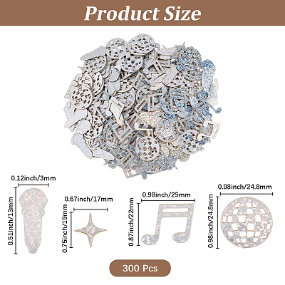 3Bags Paper Laser Disco Confetti DIY-CP0013-90B-1