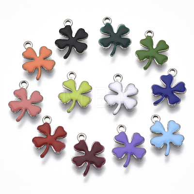 201 Stainless Steel Enamel Charms STAS-N088-18-1