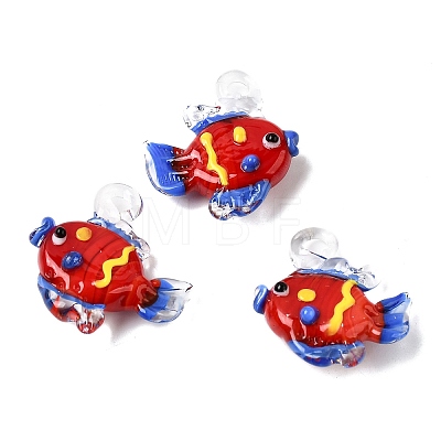 Handmade Lampwork Pendants LAMP-B035-01B-1