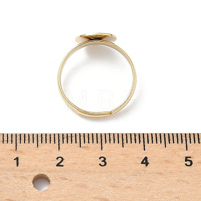 Adjustable Brass Pad Ring Settings KK-K414-10A-G-1