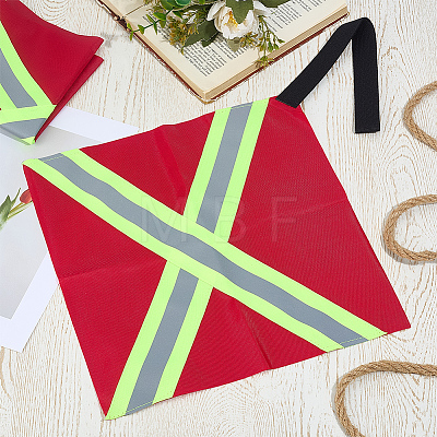 2Pcs Oxford Fabric Reflective Safety Flag for Kayaks AJEW-GF0014-19A-1