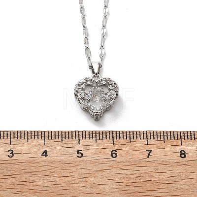 304 Stainless Steel Necklaces for Women NJEW-R015-03P-1