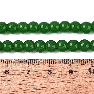 Imitation Jade Glass Beads Strands GLAA-T032-J6mm-09-1