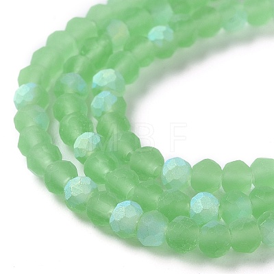 Imitation Jade Glass Beads Strands EGLA-A034-T3mm-MB09-1