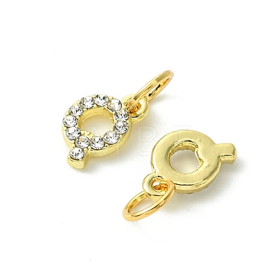 Rack Plating Alloy Rhinestone Pendants PALLOY-S187-01O-1